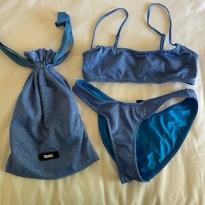 Triangl Swimwear Blue Bikini Set